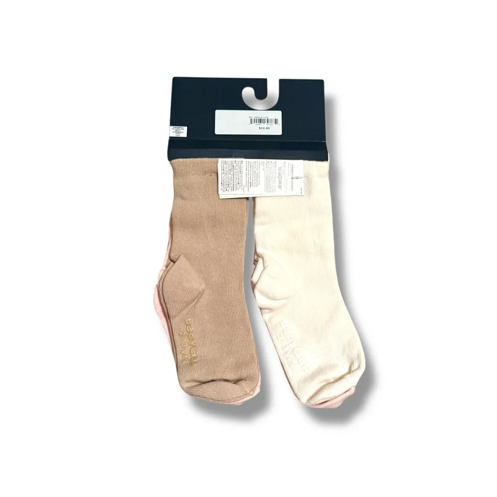 GAP NWT Baby Girls Crew Socks 4-Pack Size 2-3 Years Pink Beige White‎